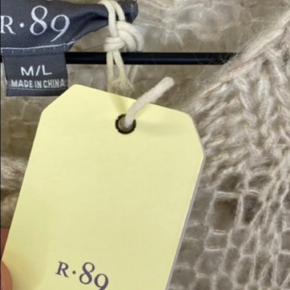 R.89 NWT Crochet Cardigan Size M/L - Picture 3 of 8